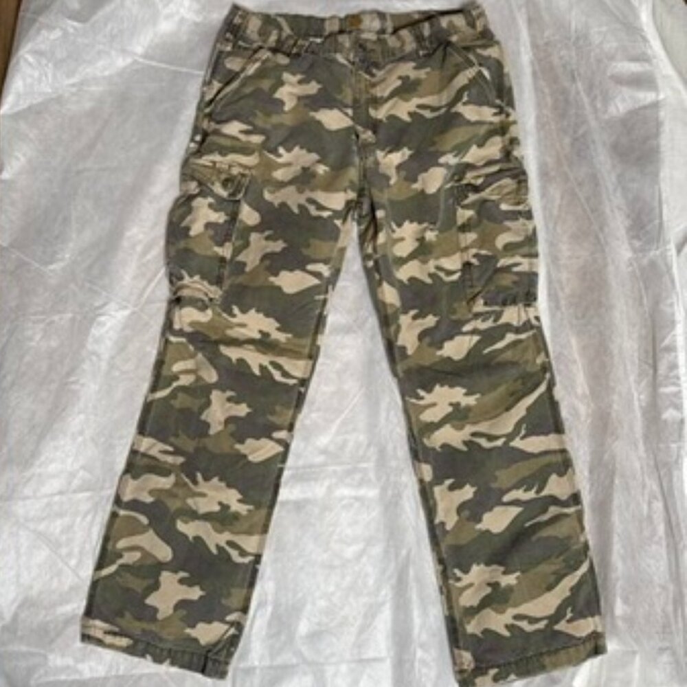 Carhartt Pants Mens 36x32 Camouflage Carpenter Cargo Relaxed Fit Hunting Camo